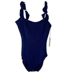 Capulet Royal Blue Ruffle Bodysuit NWT